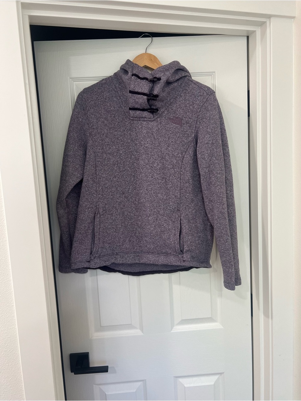 The North Face Women’s Heathered Mauve Hooded Pullover Sweater